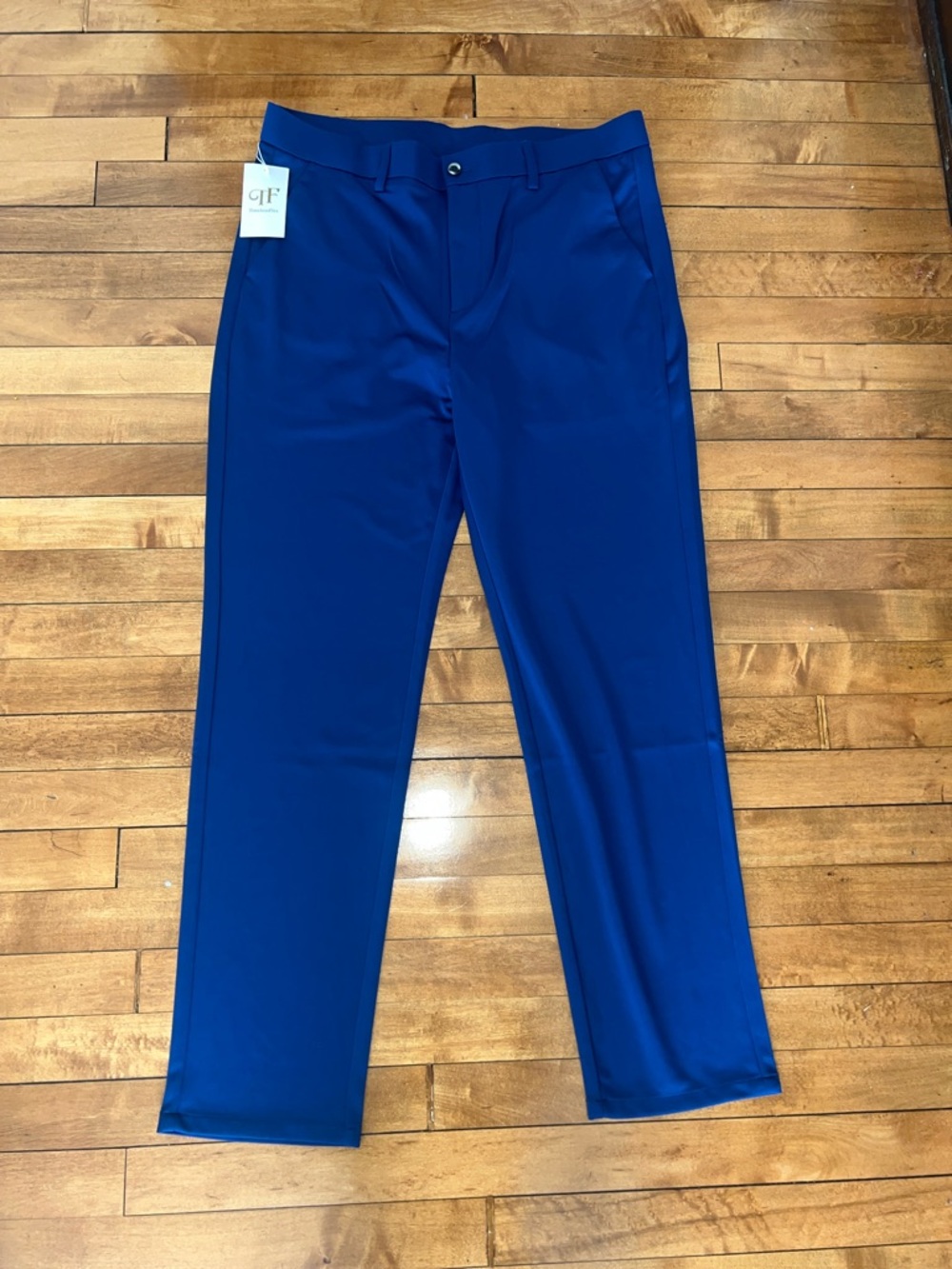 Tailored Performance Dress Pants in Deep Blue by RF